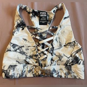 PINK Cross Front Sports Bra